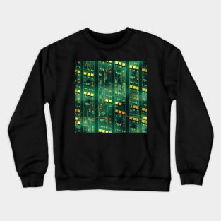 Circuitboard  electronic, computer pattern futuristic cyberpunk Crewneck Sweatshirt